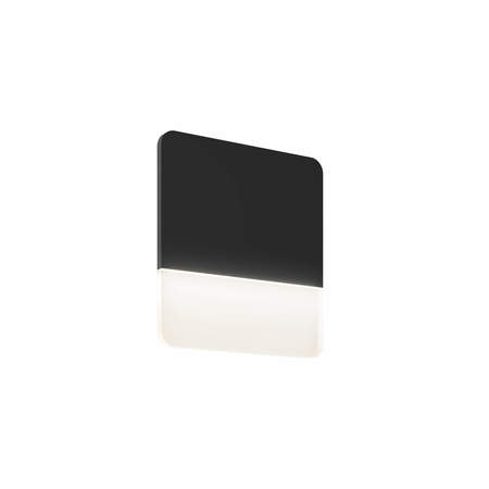 DALS 10 Inch Square Ultra Slim Wall Sconce SQS10-3K-BK